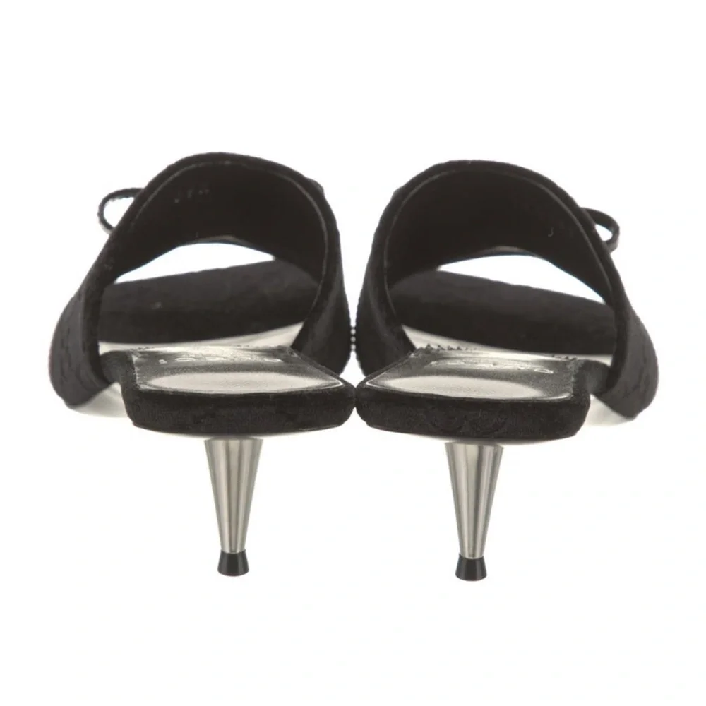 Gucci Velvet Mules - Picture 4 of 5